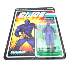 Super 7 G.I. Joe Reaction Figures Wave 1A Purple Snake Eyes.