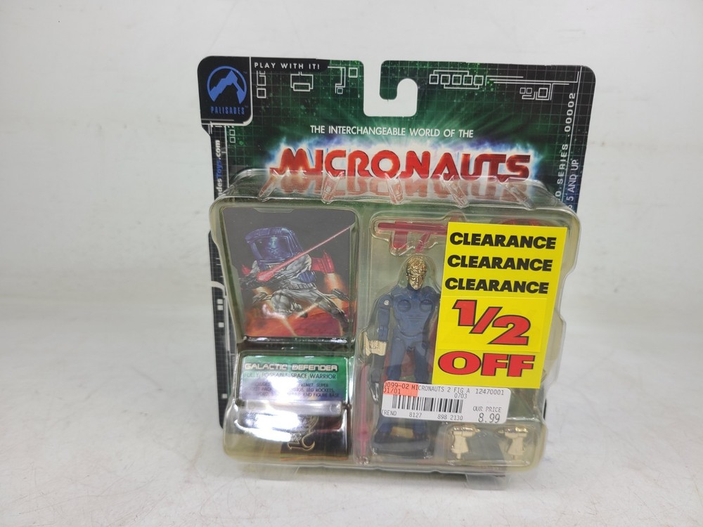 (NEW) Galactic Defender Black Red Gold 2003 Micronauts Pallisades