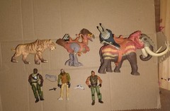 Lanard The Corps Animal Battle Lot Mammoth Tiger Bird 3 Figures Vintage