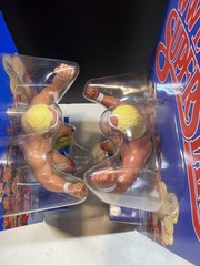 WWE LJN MATTEL SUPERSTARS HULK HOGAN TAN SKIN & Regular Figure Pair Two w/ Belt