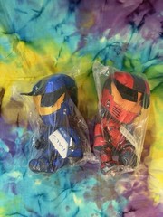 Bandai Halo Plush Red & Blue Spartan’s