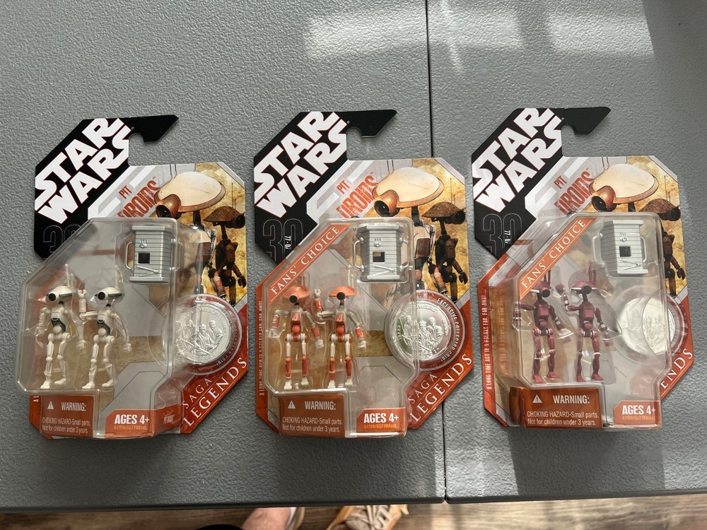 2007 30th Anniversary Legends Pit Droid 2 Packs (3 Different Colors)