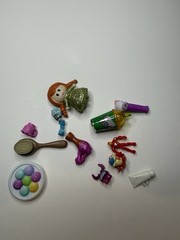 Mixed Mini Toy Figures & Doll Accessories 13 Piece Lot Used