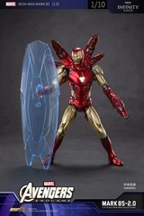 Marvel Avengers Endgame Iron Man Mark 85 MK85 Ironman LED Light Figure Model Toy