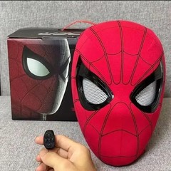 Marvel Spider Man Miles Morales Electronic Mask Moving Eyes Remote Control Cospl