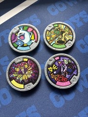 YoKai Yo-Kai Watch Medals Lot of 4 / English Version / Great Condition