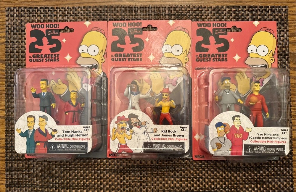 The Simpsons 25 Of The Greatest Stars – Lot Of 3