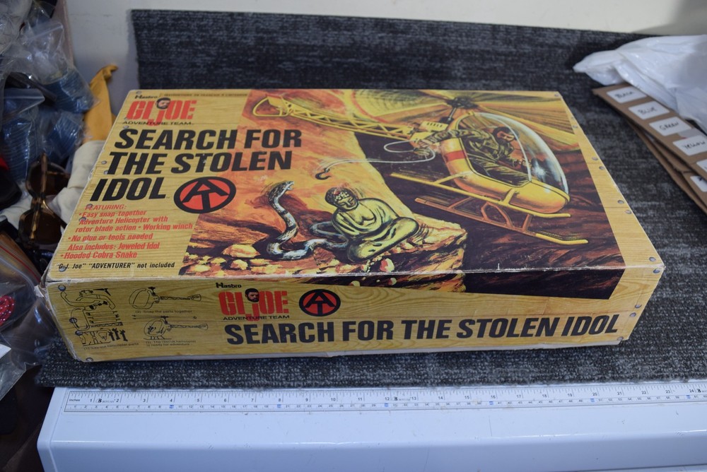 1971 GI Joe SEARCH FOR THE STOLEN IDOL Adventure Helicopter RARE INTERNATIONAL