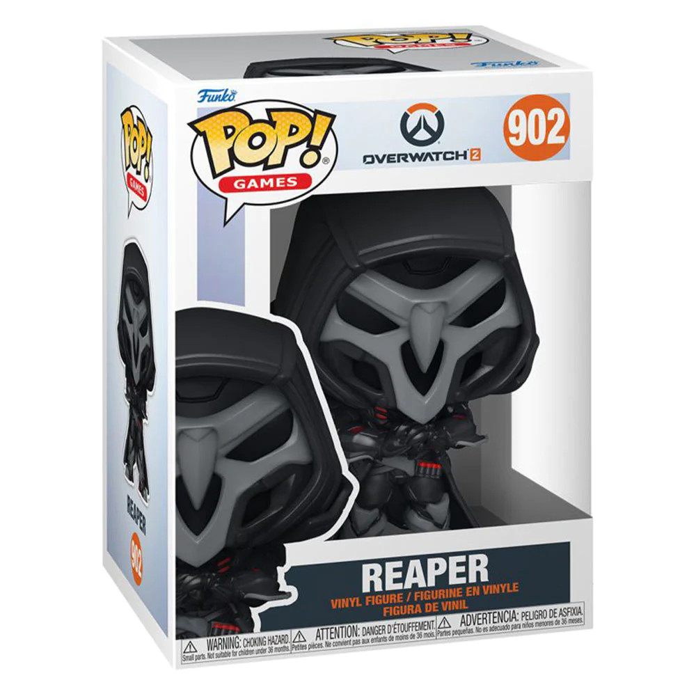 Overwatch 2 Reaper Pop Vinyl Figure Highly Detailed Ages Three Years and Up