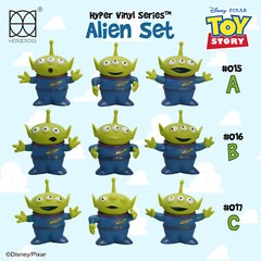 HEROCROSS HVS #015 Disney Toy Story Alien Set #A 3” Vinyl Figure