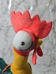 Disney Hei Hei Moana Plush Clucking Rooster Toy Animatronic Tested