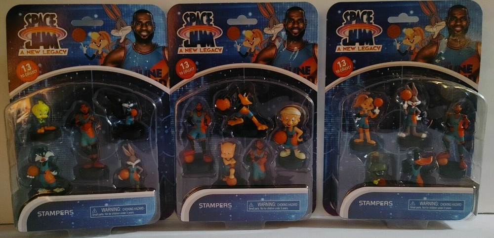 Space Jam A New Legacy Stampers 15 Figures In Total 3 Packs Collect New Sealed