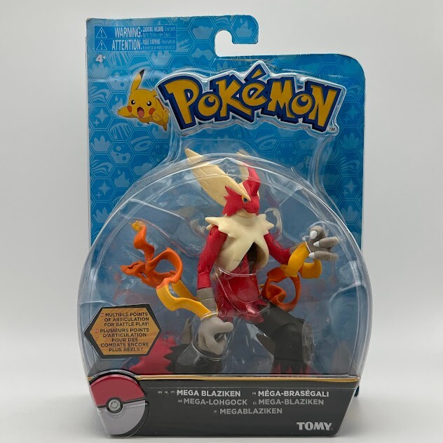 Pokemon Mega Blaziken XY Action Figure Great Articulation TOMY 6″ 2015 Rare New!