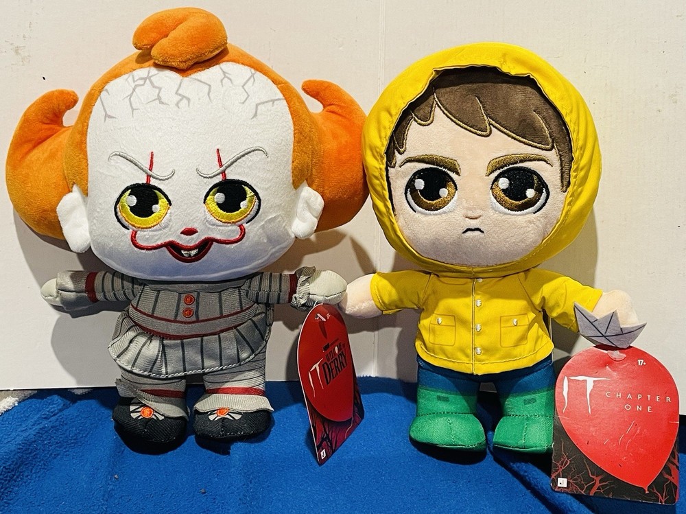2025 IT WELCOME TO DERRY 8″ PENNYWISE & GEORGIE PLUSH DOLLS [E]