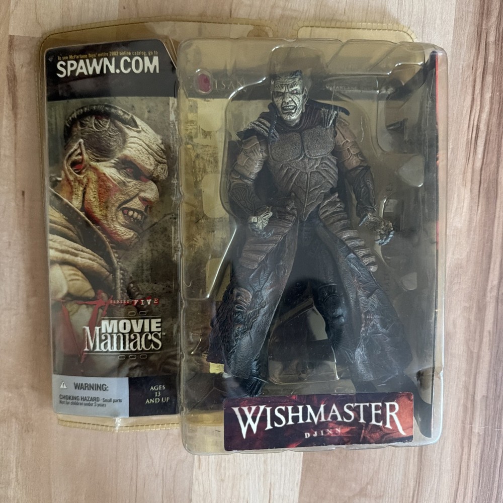 McFarlane Wishmaster Djinn Action Figure Movie Maniacs Series 5 2002 Damaged Box