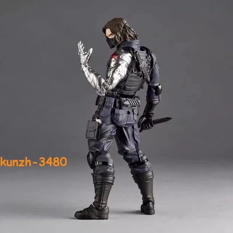 STOCK Captain America Winter Soldier Action Figure Movie Around Model Toys 14cm