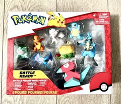 Pokémon Jazwares Battle Ready 8 Figure Multi Pack Set Pikachu Lucario NEW