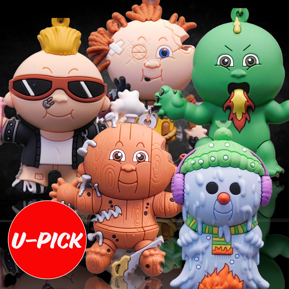Garbage Pail Kids Series 4 3D Figural Foam Bag Clip Monogram U-Pick Your Choice