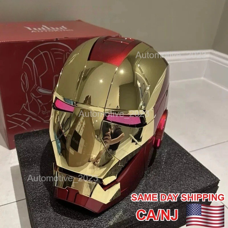 New Iron Man MK5 Helmet Electronic Voice Activated Open&Close Mask Autoking US