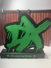 3D Printed D-Generation X (DX) Logo Display Stand WWE Wrestling Decor