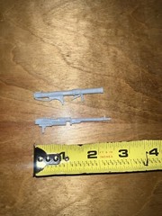 Fighting Talk! Weapons Light Gray Bazooka + Machine Gun Toy Island Parts 1991
