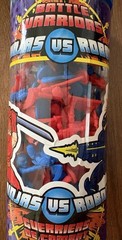 Battle Warriors NINJAS vs ROBOTS 96 Plastic FIGURES 2014 BlipToys RedBlue Sealed