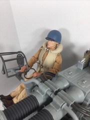 1/6 CUSTOM WW2 US NAVY BOFORS 40MM ANTI AIRCRAFT GUN BATTERY + 2 CUSTOM FGURES