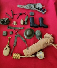 Huge Lot Of The Coolest 30+ Vintage Gi Joe Accessories, Includes Rare Pieces