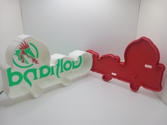 Retro Golfland logo lightbox sign Golf Land Arcade display logo used in 1980s