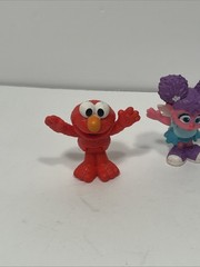 Sesame Street Lot of 4 Poseable 3 in Figures Elmo Big Bird Rosita & Abby