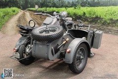 DID Motor Tricycle Motorcycle Model For 1/6 Action Figure Collection Gray Ver.