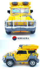 Metal Cardbot S GLOBER Gold SUV Vehicle Transforming Robot Action Figure 2024