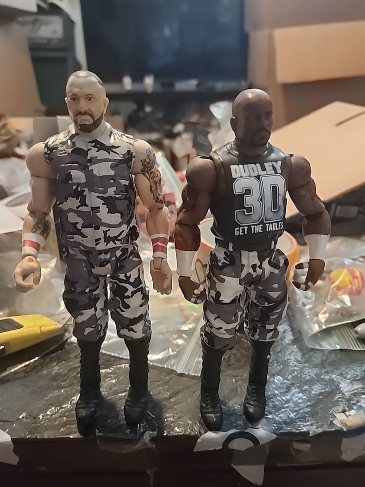 WWE Dudley Boyz Battle Pack 41 Figures Mattel Bubba Ray D-Von NM-MINT loose