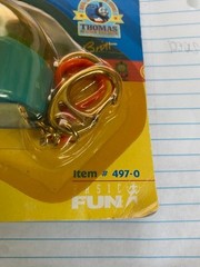 New 2000 Mini Thomas Train & Friends Pull Chain Thomas Races on Tracks Keychain