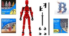 Customizable Nova Titan 13 Figure – Durable Multi-Jointed Action Toy in Red