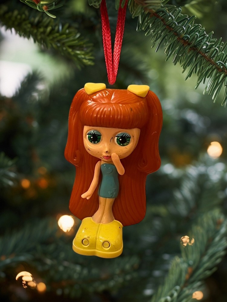 ORNAMENT DIVA STARZ Doll Mattel 2001 Figure Figurine Dangler Charm 3” Holiday