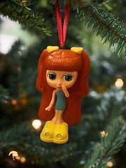 ORNAMENT DIVA STARZ Doll Mattel 2001 Figure Figurine Dangler Charm 3” Holiday