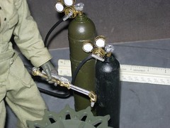 1/6 scale resin cast Engineers welding torch set for Ultimate Soldier or Dragon