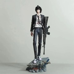 33CM Chainsaw Man Hayakawa Aki Statue GK Figure Anime Model Collectibles Gift