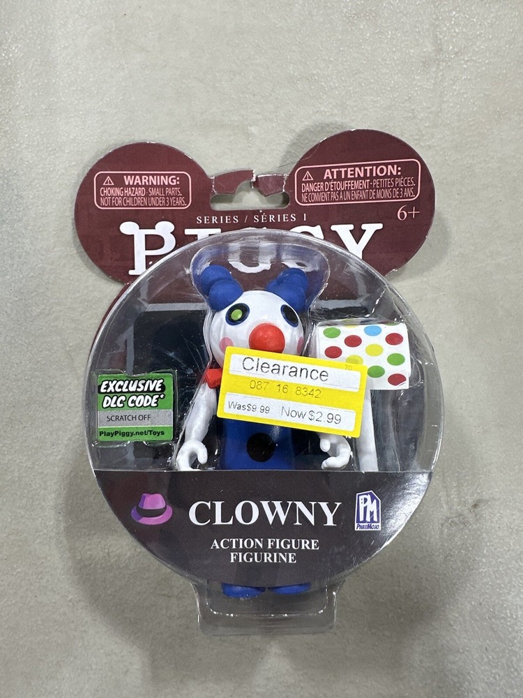 Piggy Series 1 CLOWNY 3.5″ Action Figure Exclusive DLC Code Series 1 Roblox B45