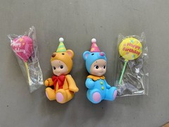 Sonny Angel Birthday Gift Bear Series – Lot Of 2 – Authentic – With Balloons
