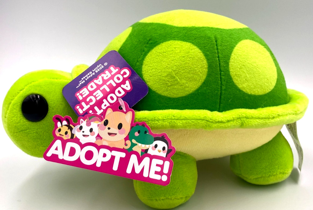 Adopt Me Green Turtle 8.5 Inch Long Plush Toy Collectible NWT Uplift Games