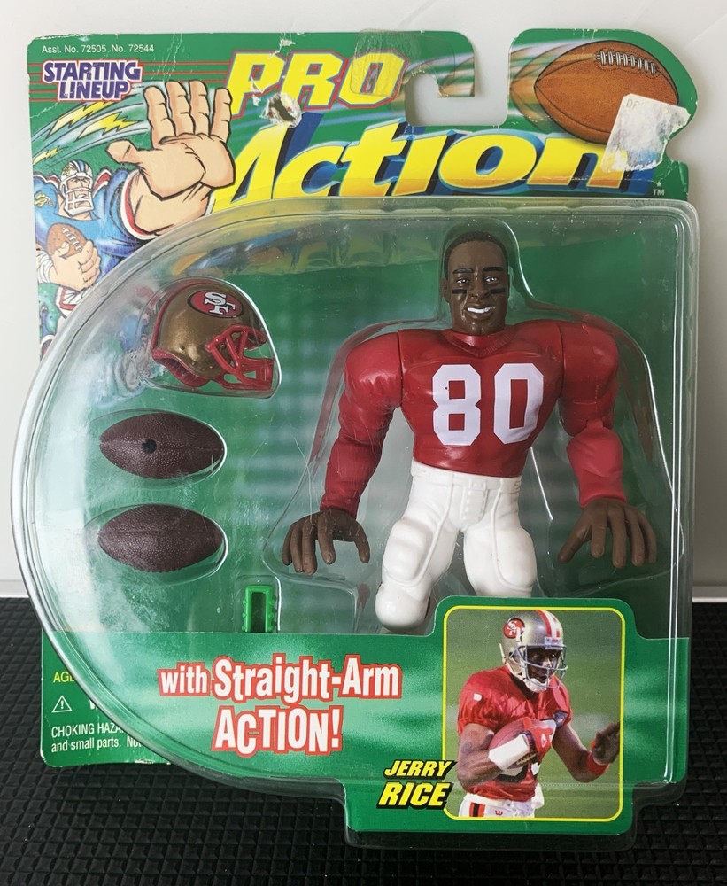 1999 Starting Lineup Pro Action Jerry Rice 49ers #80 Hasbro Sealed NFL Figure