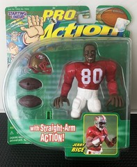 1999 Starting Lineup Pro Action Jerry Rice 49ers #80 Hasbro Sealed NFL Figure
