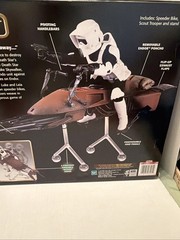 Hasbro Star Wars Power of The Force Speeder Bike & Trooper 12 in Action Figure