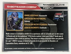 Lot of 3 GI JOE File Cards – Bazooka Firefly Dusty Portuguese Spanish 50th Anniv