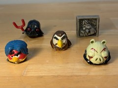 Angry Birds Star Wars Telepods Toy Lot, 53 Birds and Pig Figures Hasbro