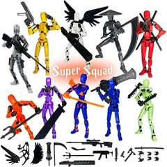 (Assembly Completed) 10 Packs T13 Action Figure Set, Dummy 13 3D Printed Actionf