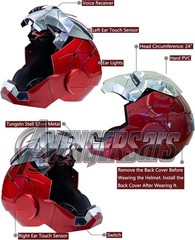 Autoking Iron Man Helmet MK5 1/1 Voice-controlled Mask Transform Cosplay Prop US