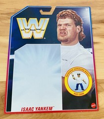 WWE Retro Isaac Yankem Card Back WWF Hasbro Mint